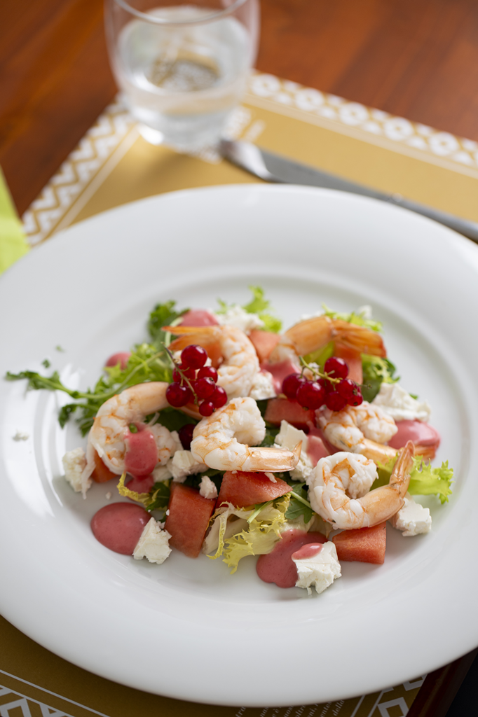 Gamberi alla frutta