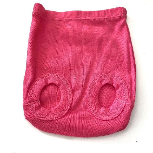Copripannolino fucsia con conchiglia verde ricamata TCH BABY 