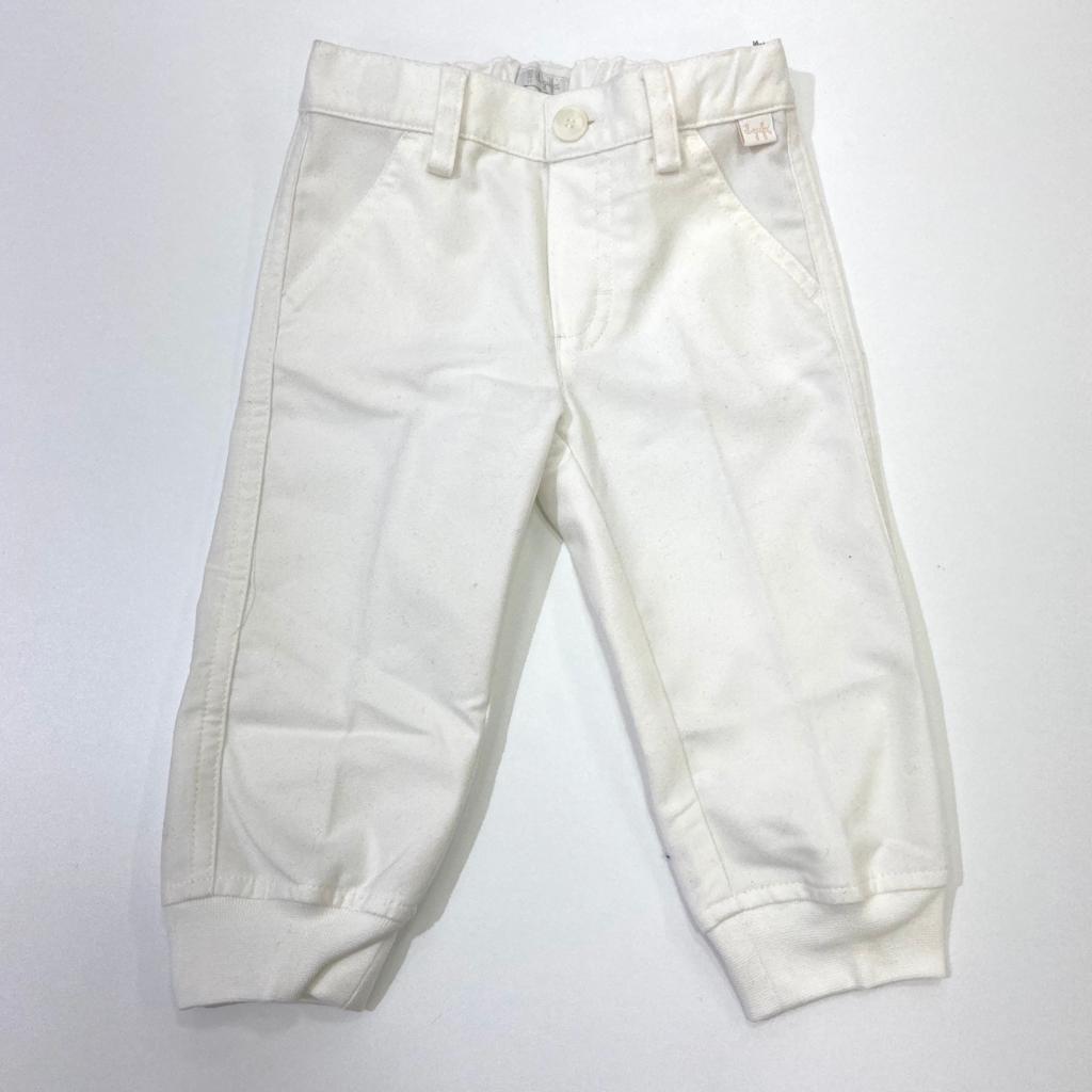 Pantalone bianco con elastico finale IL GUFO
