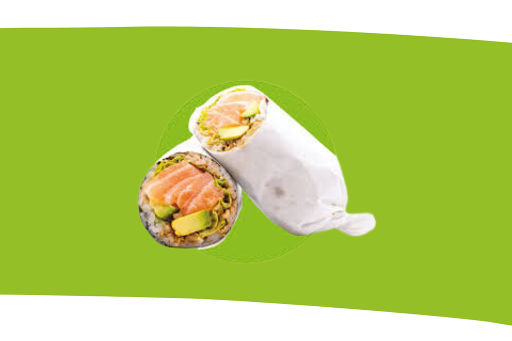 Sushi burrito Salmon