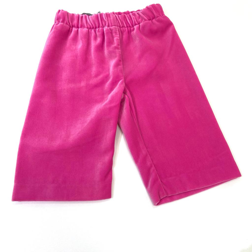 Pantaculotte in velluto fucsia IL GUFO