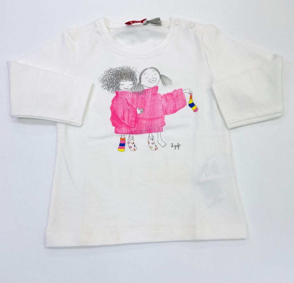 T-shirt bimbe nel maglione IL GUFO 