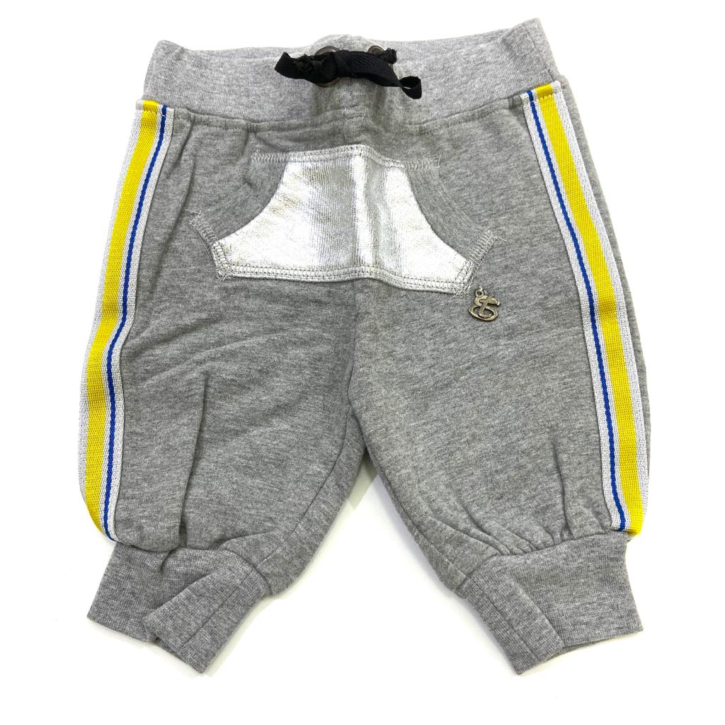 Pantalone tuta con tasca centrale argentata MISS GRANT 