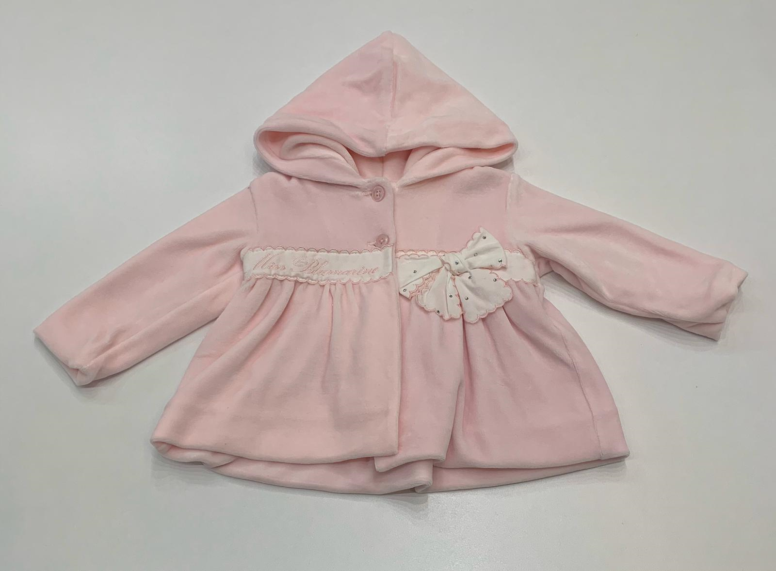 Felpa in ciniglia con cappuccio e fiocco MISS BLUMARINE 