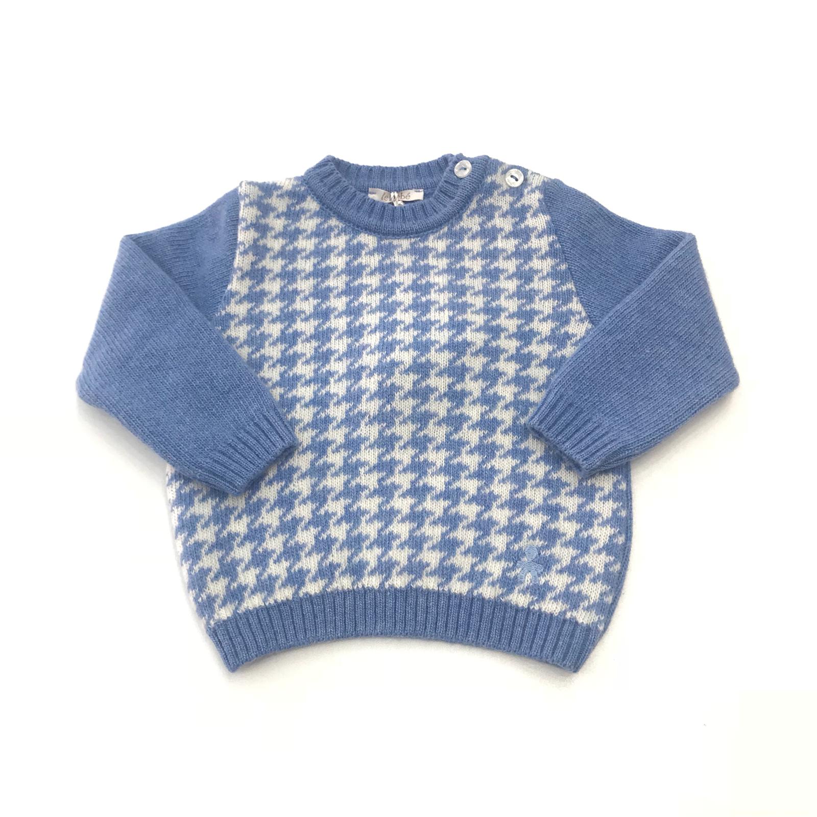 Maglioncino con parte busto pied de poule LE BEBE