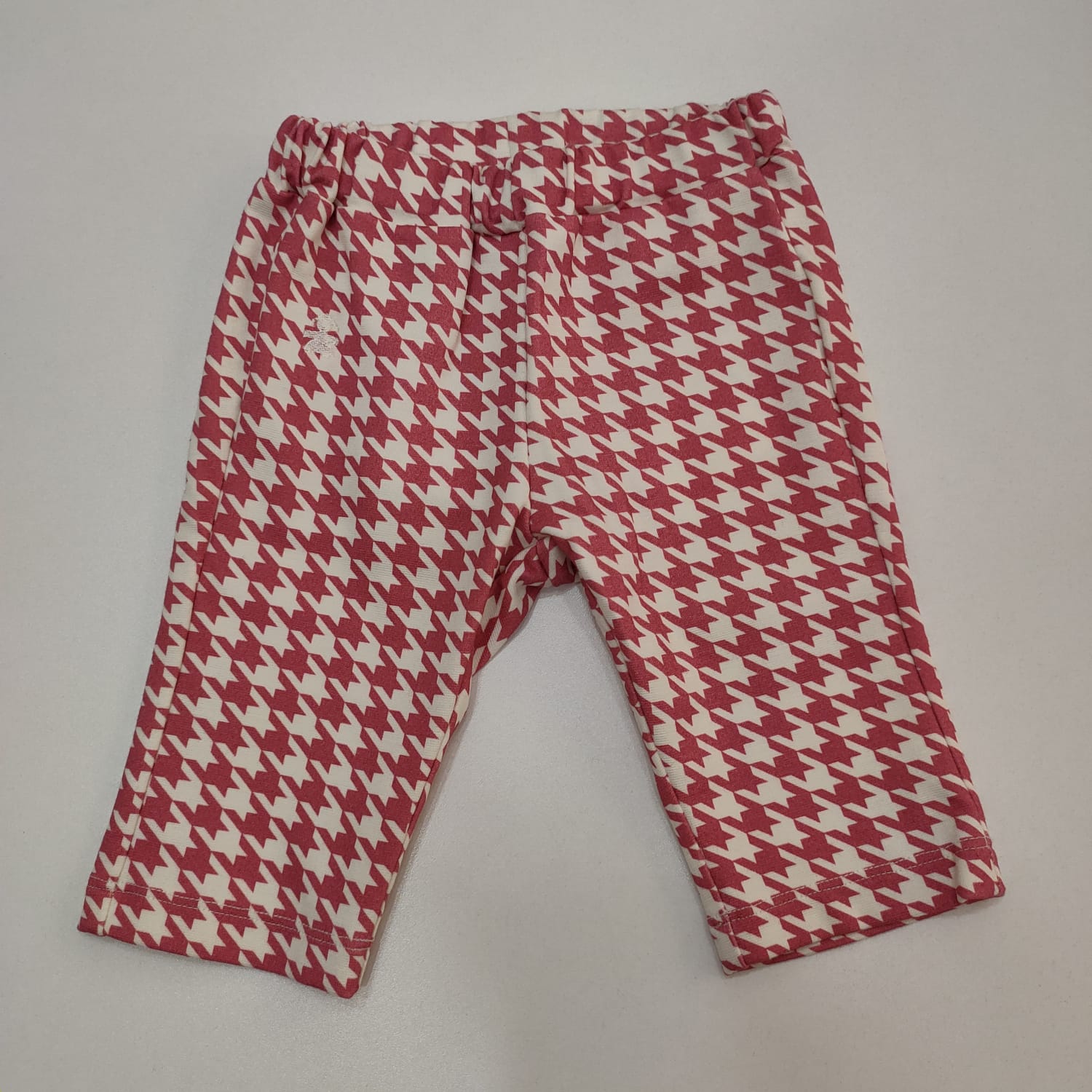 Pantalone morbido con elastico in vita stampa pied de poule LE BEBE