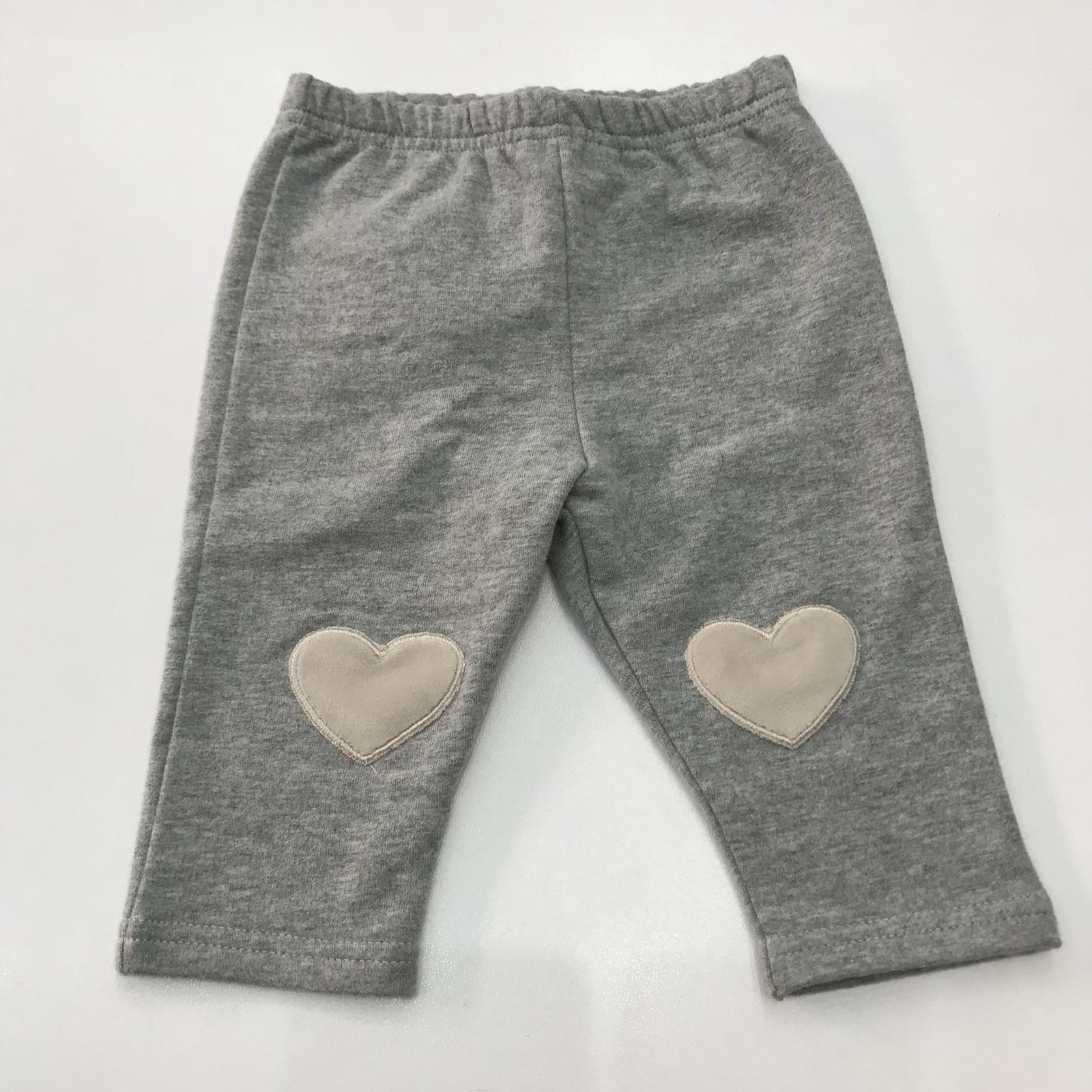 Leggings con cuori in camoscio LE BEBE