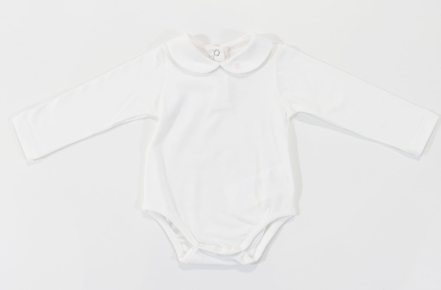 Body colletto tondo con bimba ricamata LE BEBE