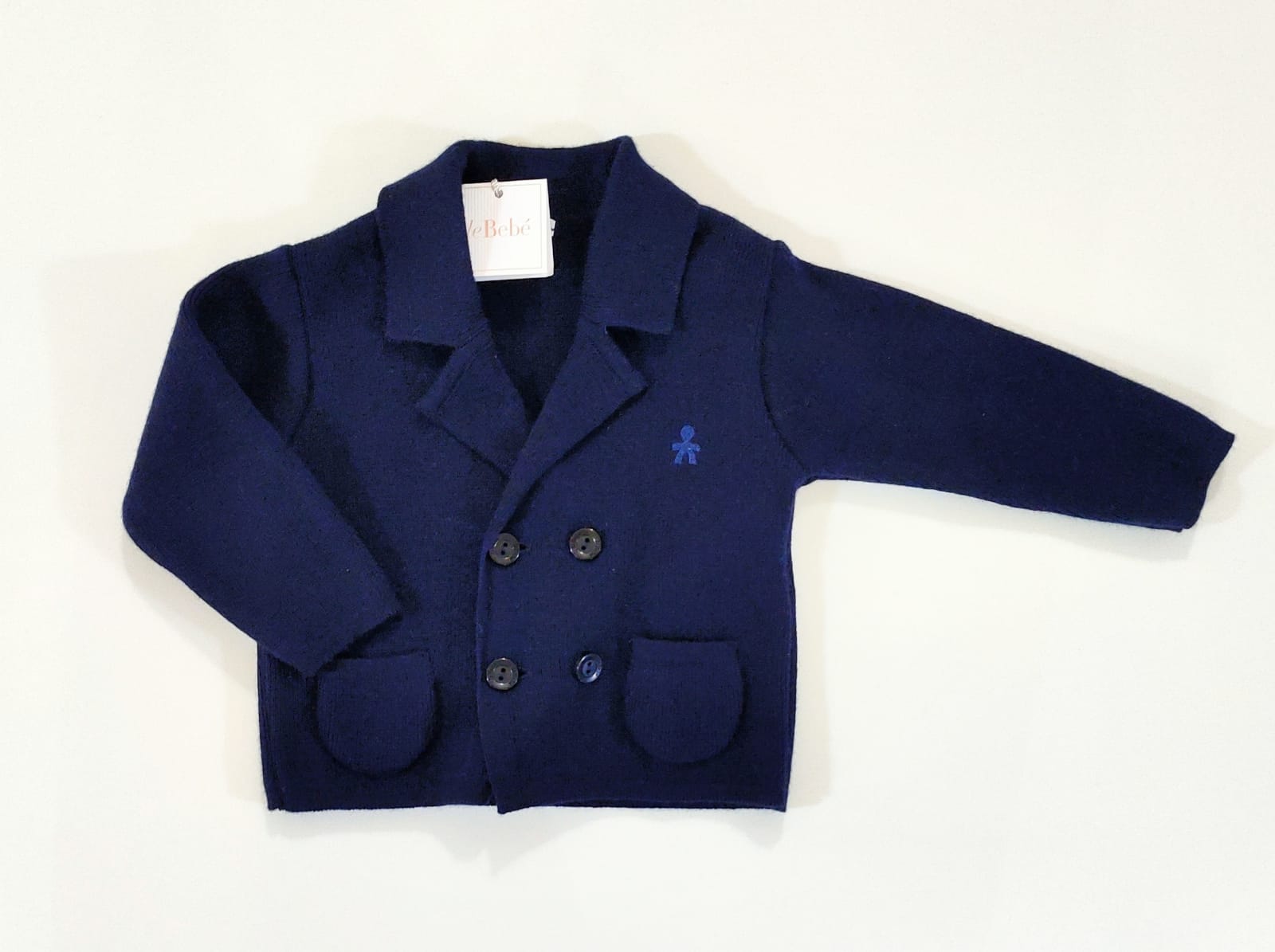 Cardigan doppiopetto con taschini LE BEBE