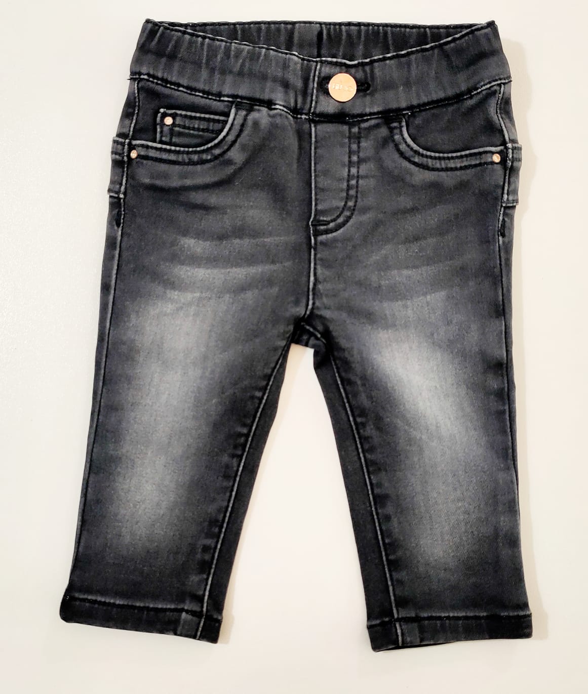 Jeans elasticizzati con dettaglio logo sul retro in strass LIU JO 