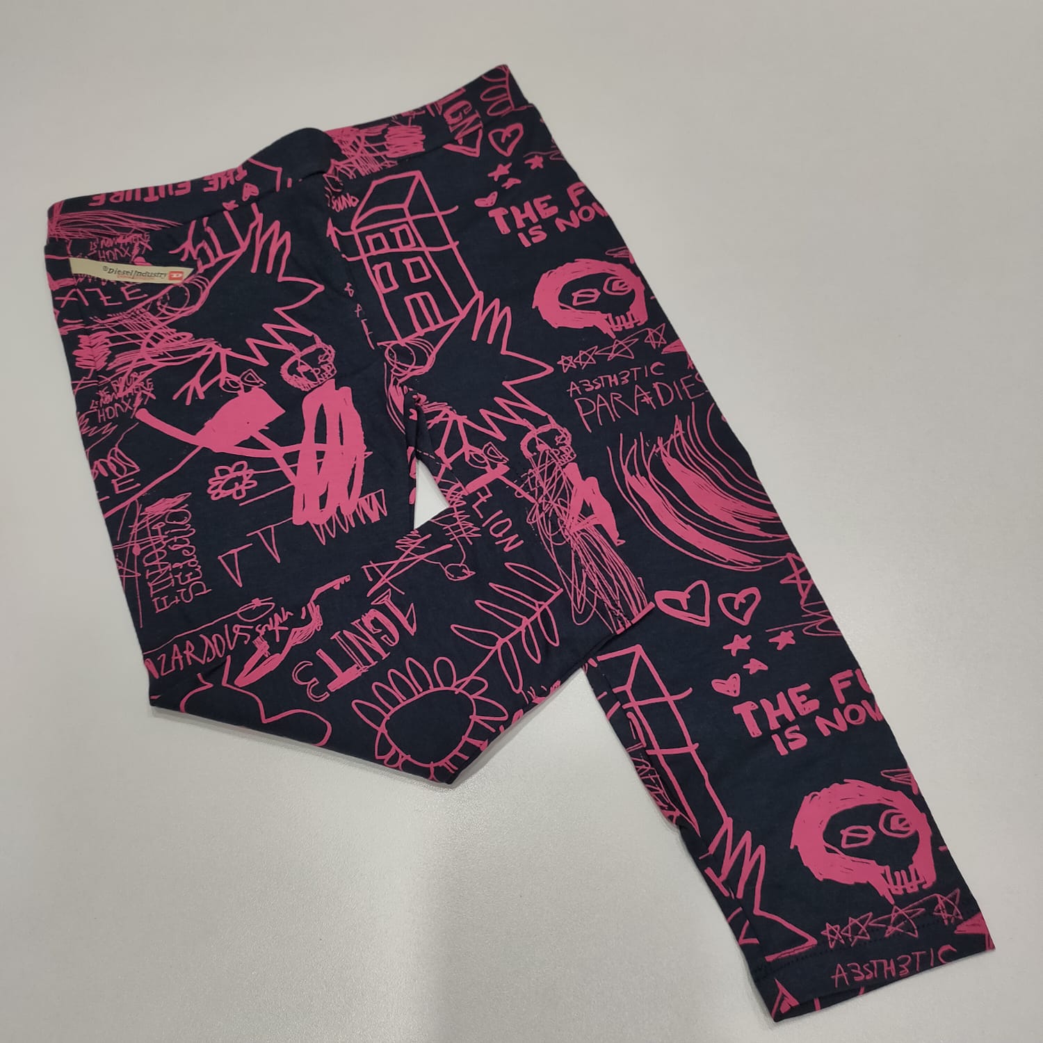 Leggings con scritte e disegni DIESEL