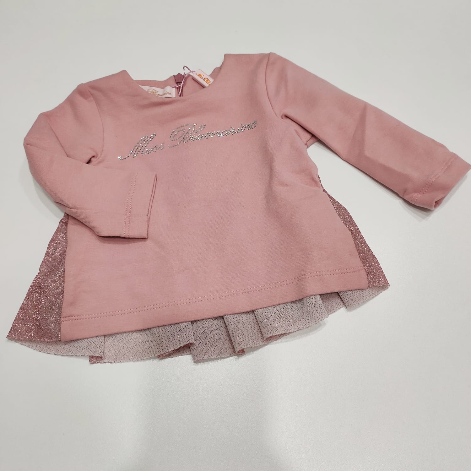 Felpa con zip sul retro e dettaglio in lurex MISS BLUMARINE