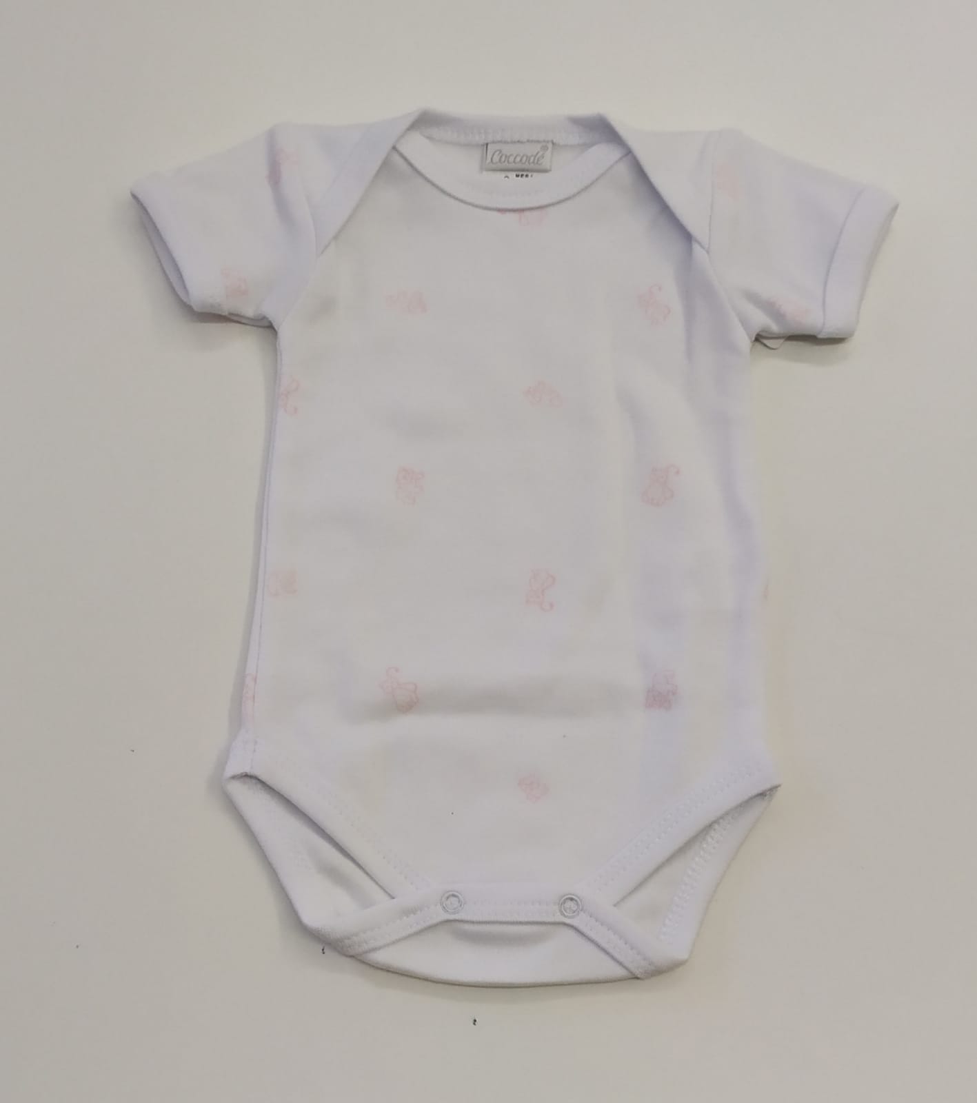 Body bianco con cagnolini rosa COCCODE
