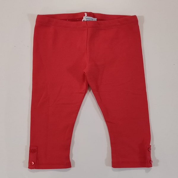 Leggings cotone tinta unita con dettaglio bottoncini su caviglia ABSORBA