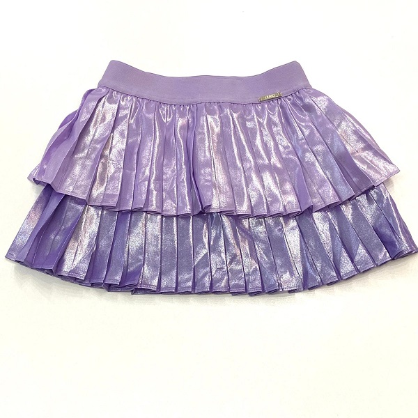 Gonna plissettata laminata con fascia elastica in vita LIU JO 