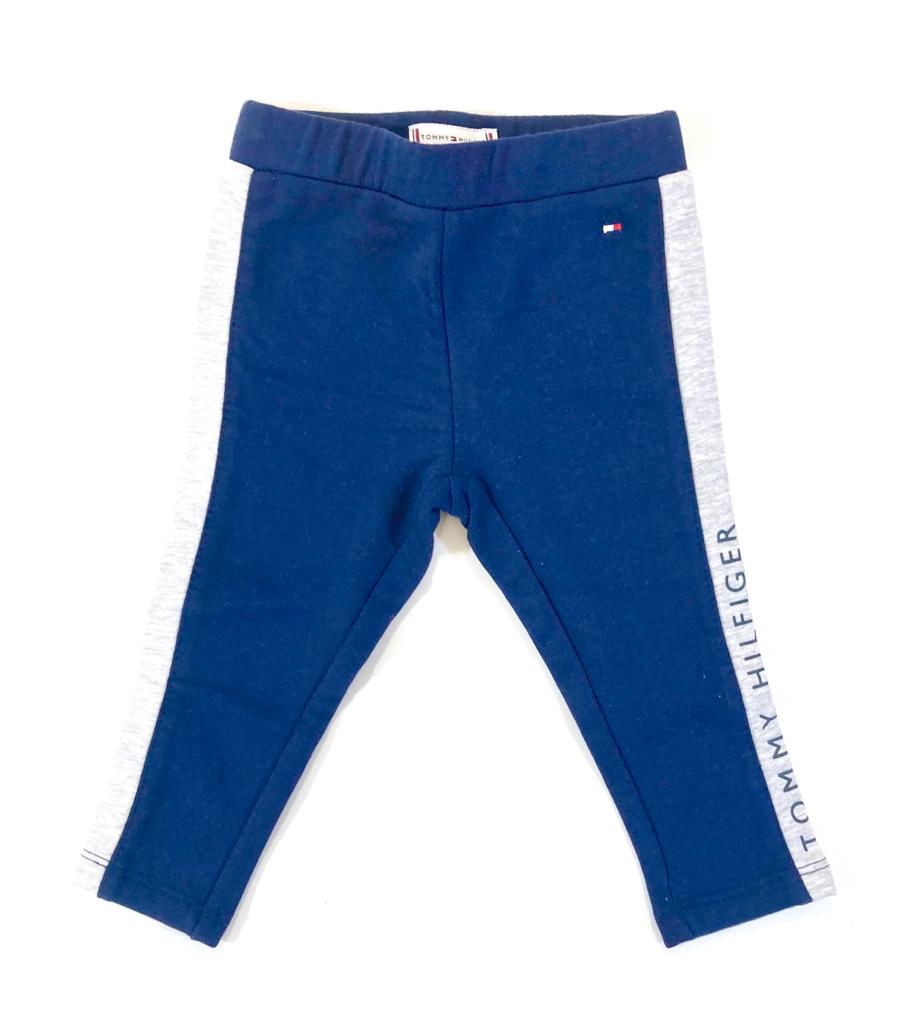  Leggings felpati con fascia logata laterale a contrasto TOMMY HILFIGER