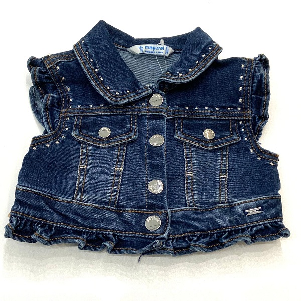 Gilet denim con rouches MAYORAL