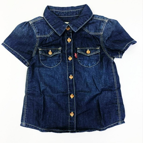 Camicia jeans mezza manica leggermente sfiancata LEVI'S