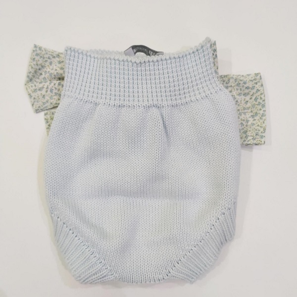 Coulotte in maglia con fiocco stampa floreale WEDOBLE 