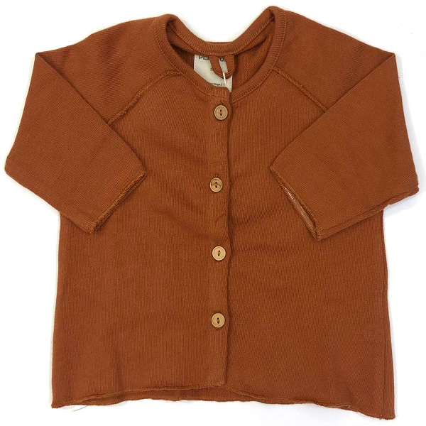 Cardigan tinta unita con bottoncini in legno PLAY UP 