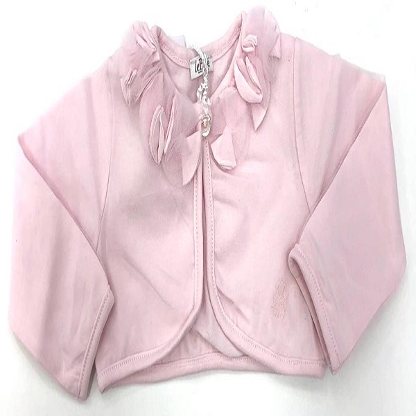 Coprispalle crop con rose applicate in tulle LE BEBE