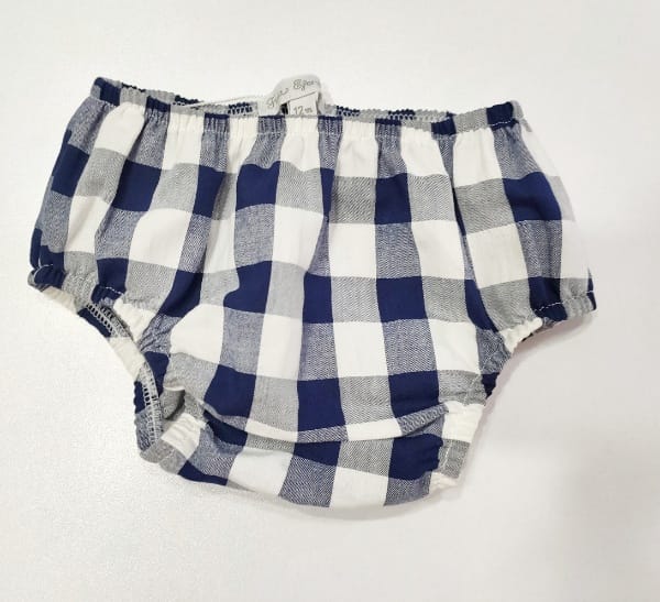 Copripannolino a quadri bianco e blu FINA EJERIQUE