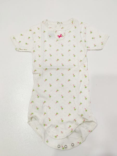 Body manica corta con fiorellini PETIT BATEAU