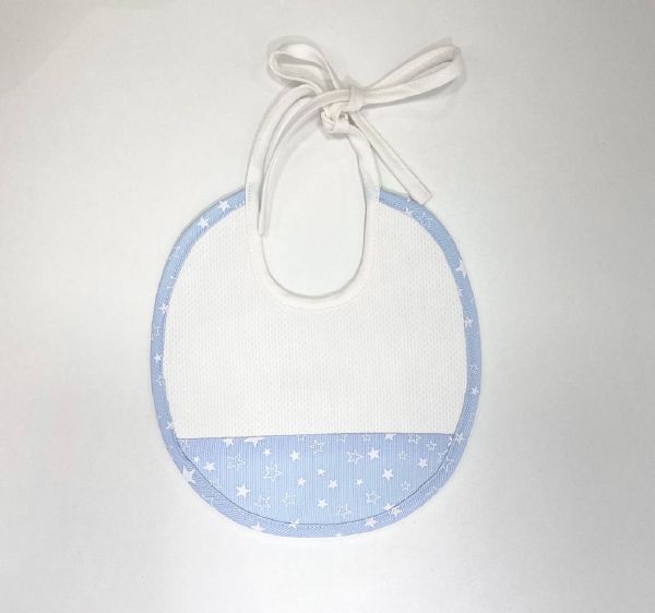 BAVETTE BICOLORE CON STELLINE ORIGAMI