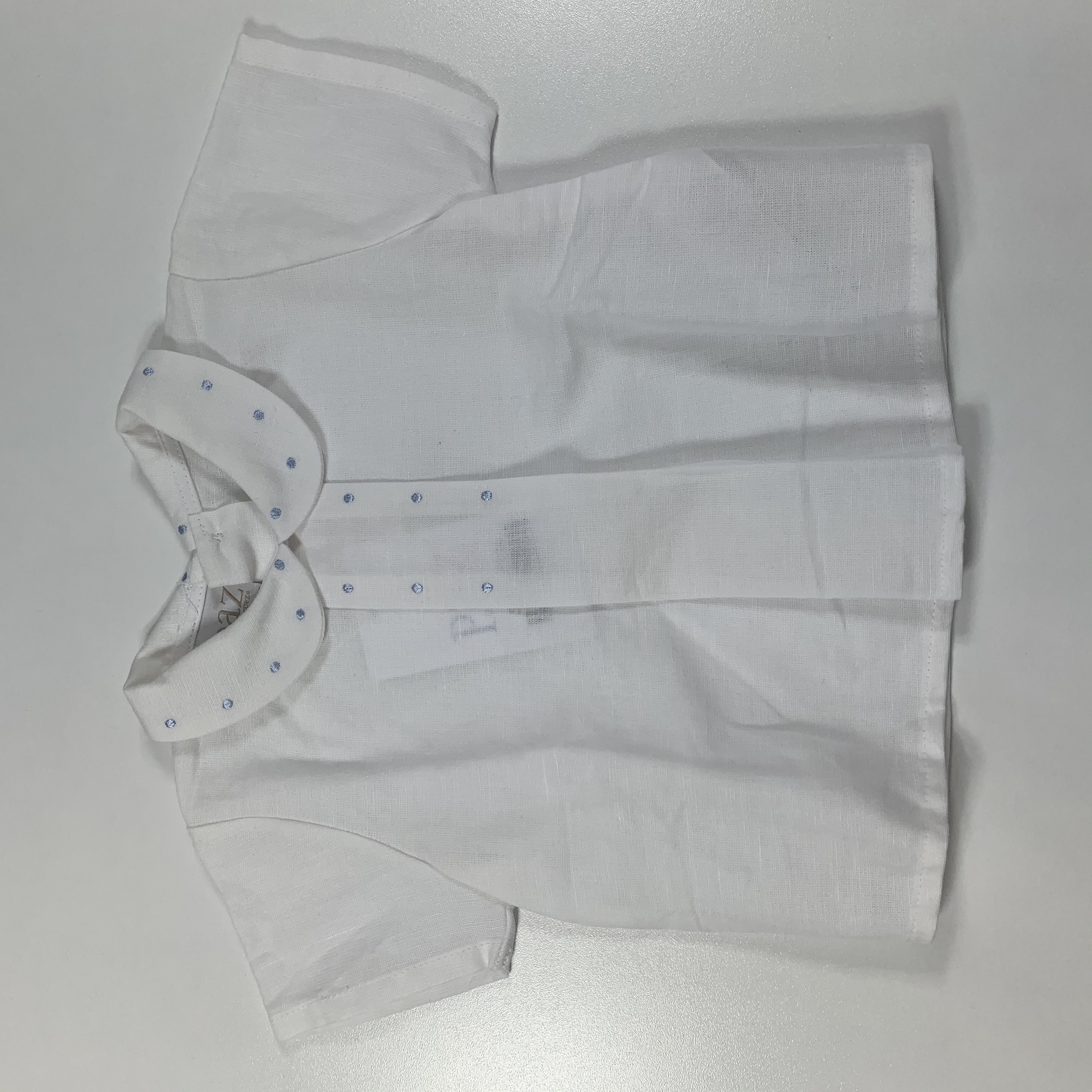 Camicia con inserti celesti PAZ RODRIGUEZ