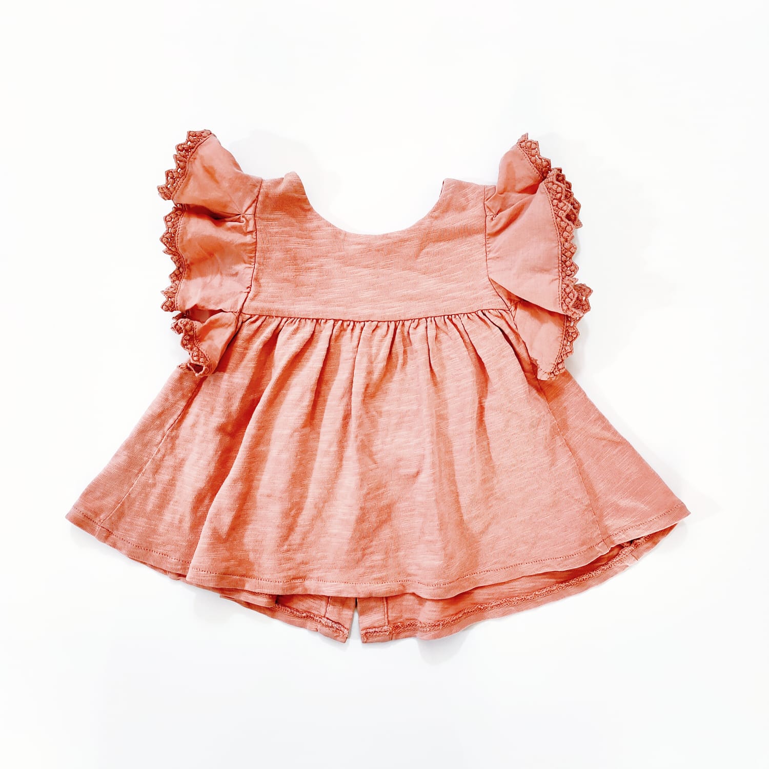 Blusa con volant e ricami PLAY UP