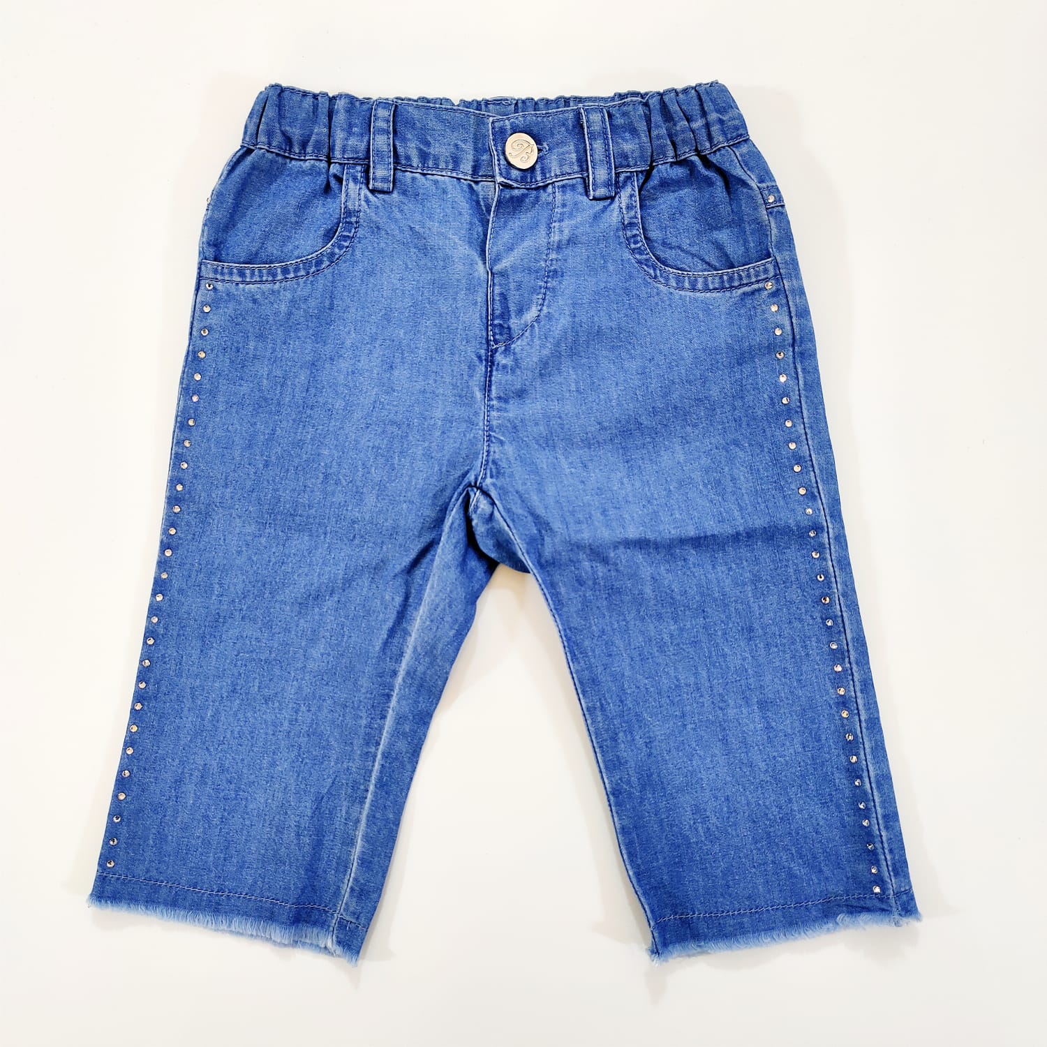Jeans con strass laterali MISS BLUMARINE